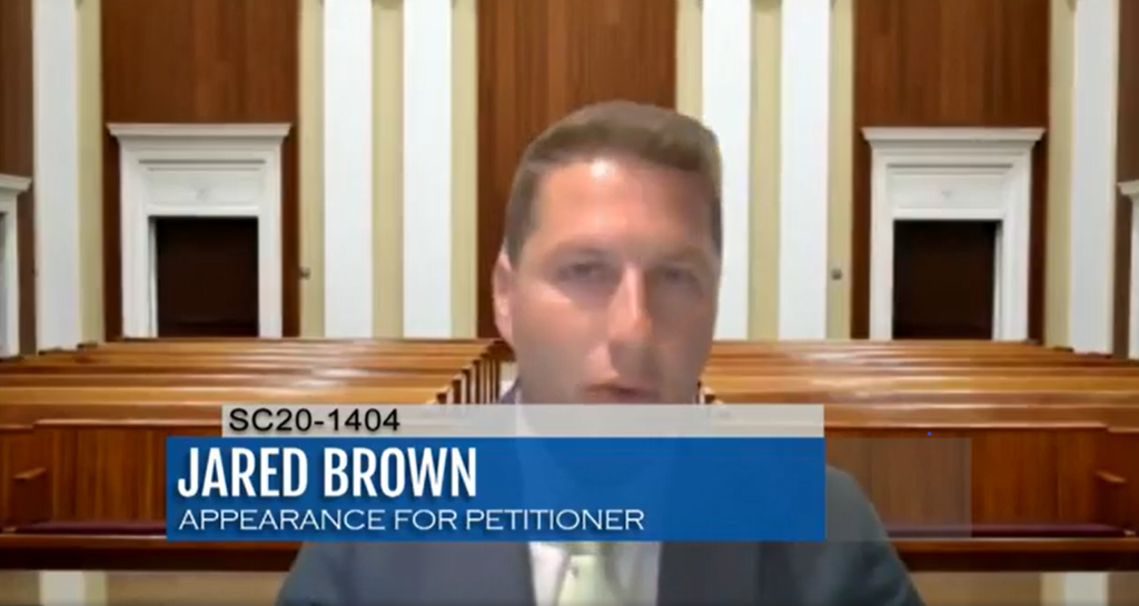 Jared Brown Arguing Before the Florida Supreme Court